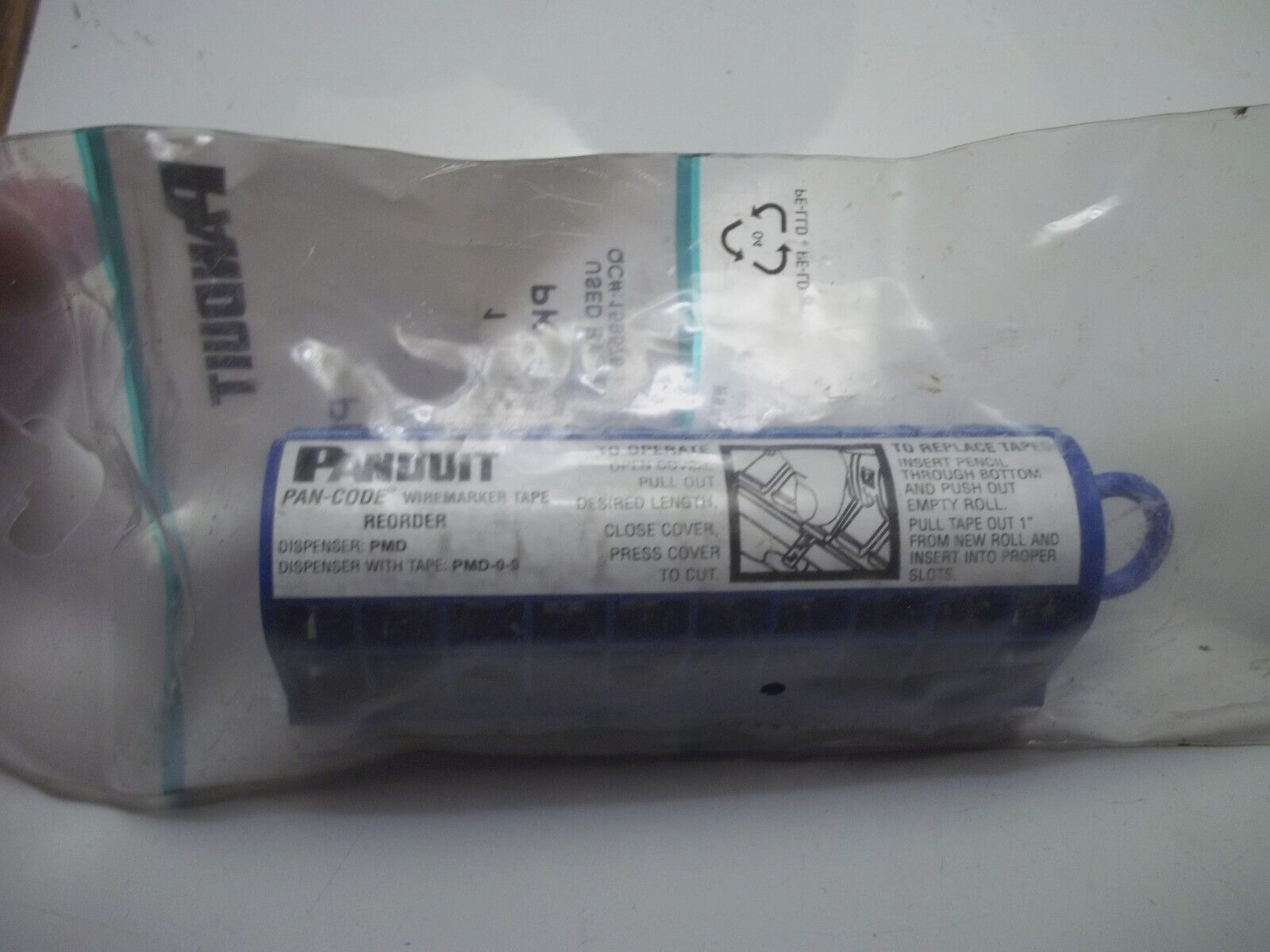 Panduit PMD-0-9 STRONGHOLD PRE-PRINTED MARKER TAPE DISPENSER ONE ROLL EACH REEL