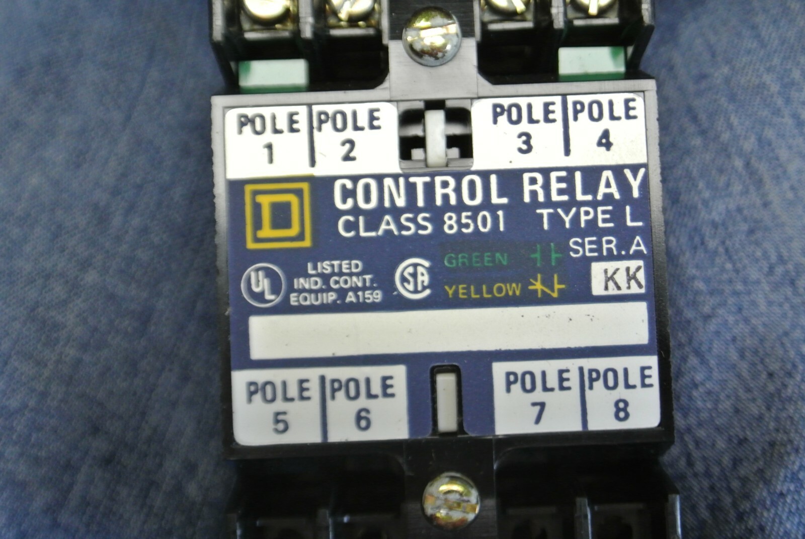SQUARE D 8501 LO-20 / AC MAGNETIC RELAY / 110-120V/ 2 N.O. / 0 N.C. NEW SURPLUS