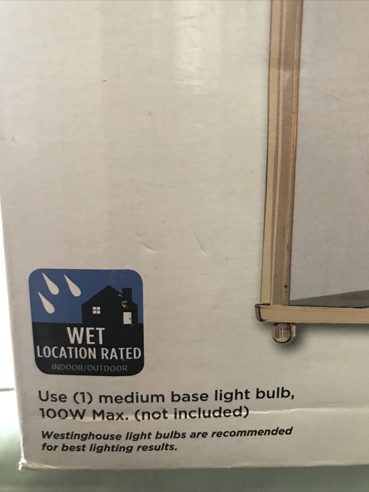 Polished Brass Square Wall Lantern -66936