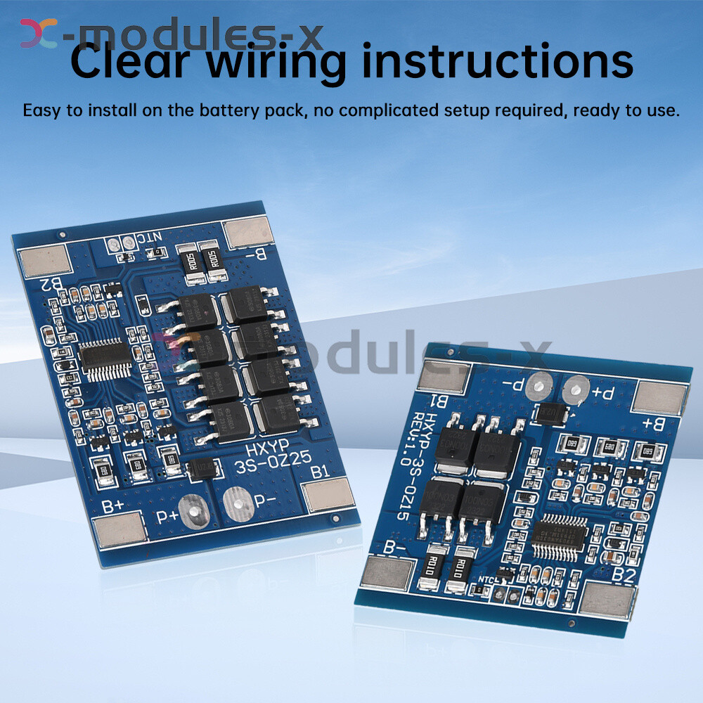 3S 12V 15/20/25/30A 18650 Li-ion Battery Protection Board 11.1V 12.6V Balanced