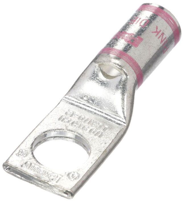 Panduit LCA1/0-12-X, 1/0 AWG Copper, 1/2″ Stud, Compression Cable Lug, 1 pc