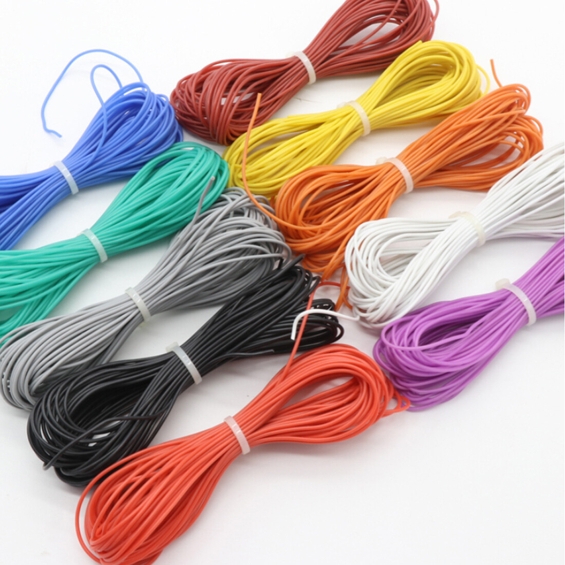 UL3135 Flexible Soft Silicone Wire Cable 10~30AWG Tinned Copper-All Colours/Size