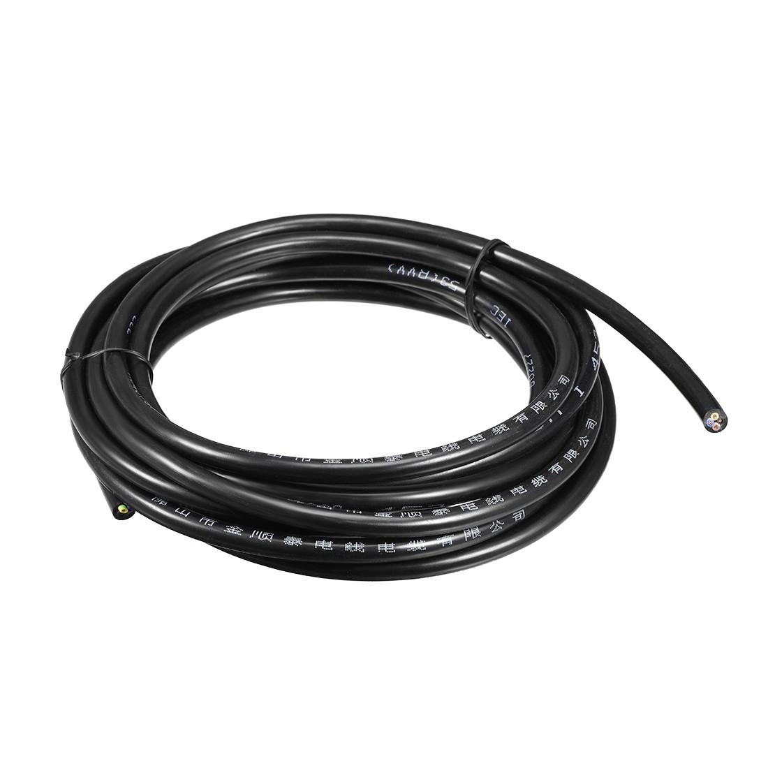 16.4ft RVV Wire Cable Extension Cord Copper Wire Conductor 4 Core 17 AWG 5M