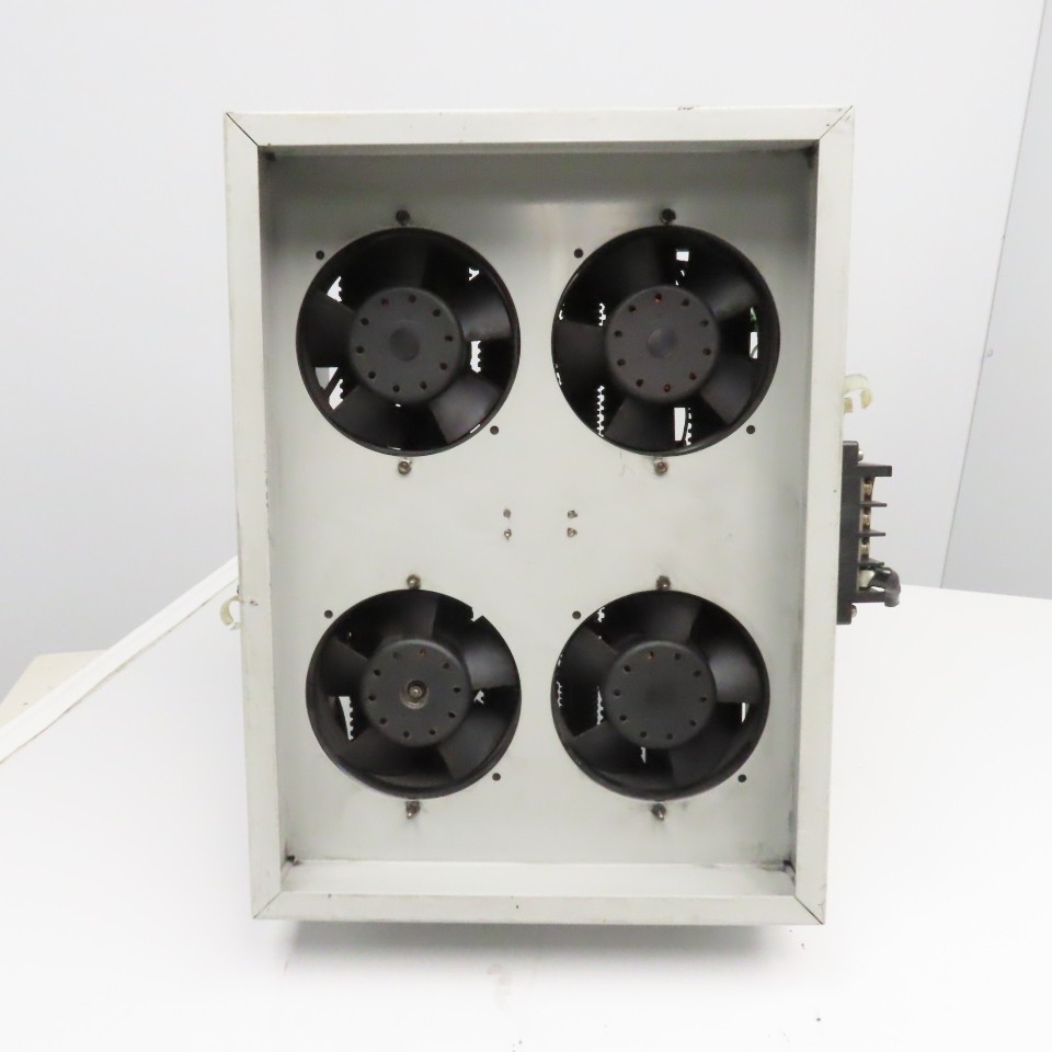 8OhmJ 16OhmJ 300V Multi Value Wire Wound Resister Bank W/ Cooling Fans