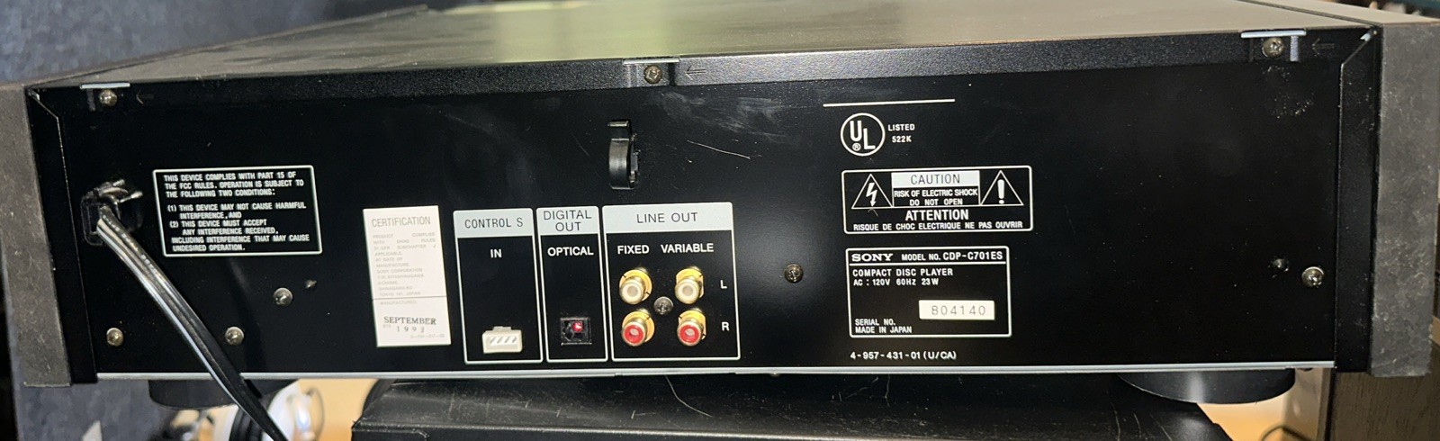 sony c-701es