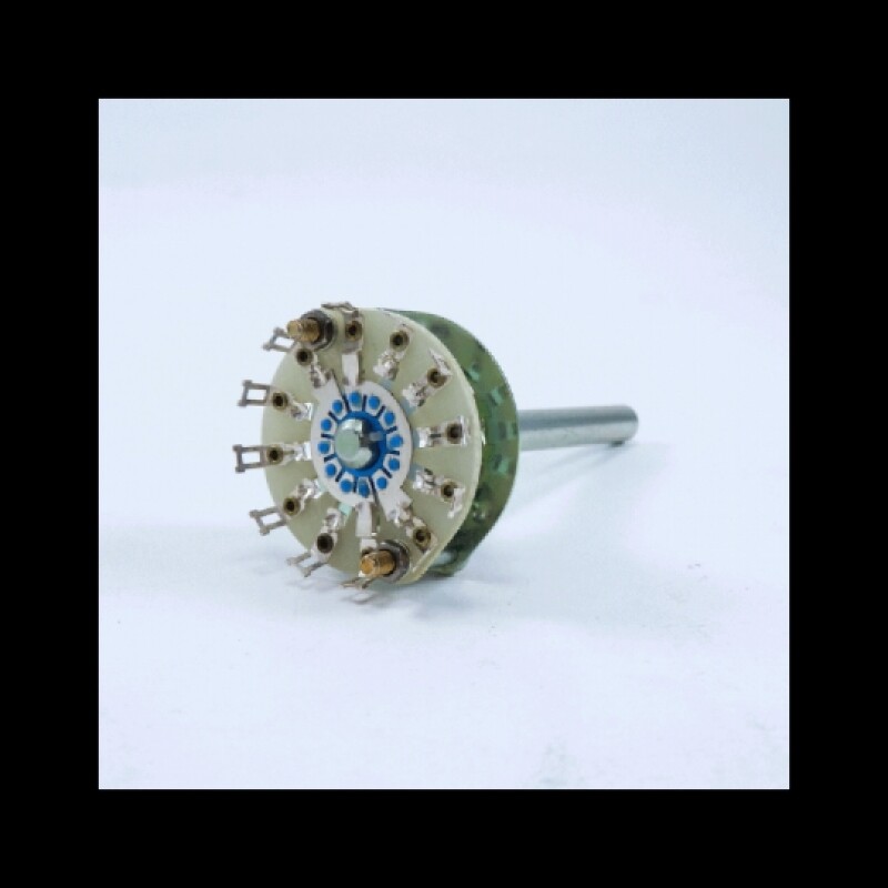 Electroswitch D4G0205S 5 Pos 2 Pole 500mA 115V D4 Series Rotary Switch