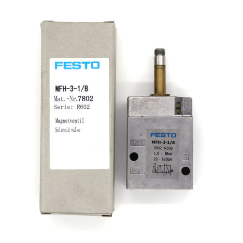 New FESTO MFH-3-1/8 7802 Solenoid Valve