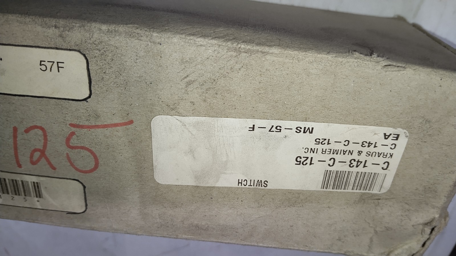 KRAUS & NAIMER C26 2AI516 L26844/004 C-143-C-125 15AMP 600V Push-Puli Selector S