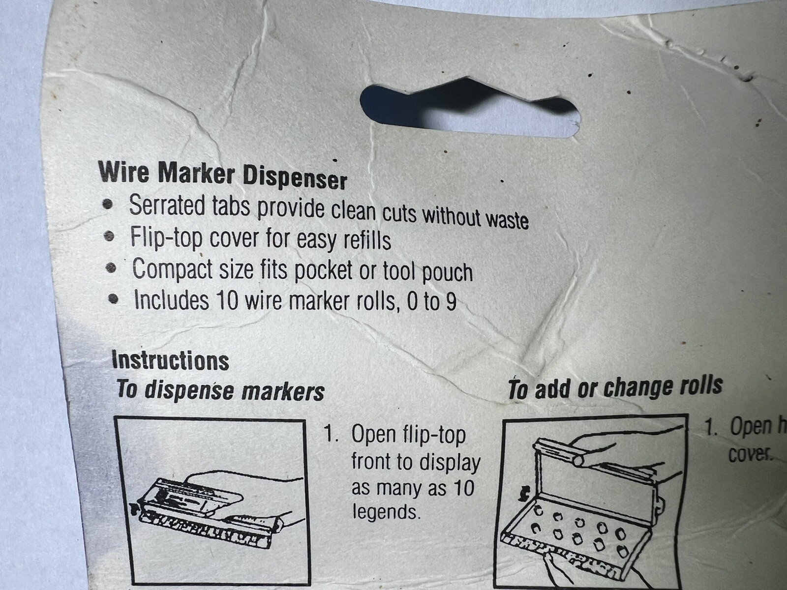NEW IDEAL 0-9 WIRE MARKER DISPENSER #42-301 INCLUDES 10 ROLLS FREE SHIPPING