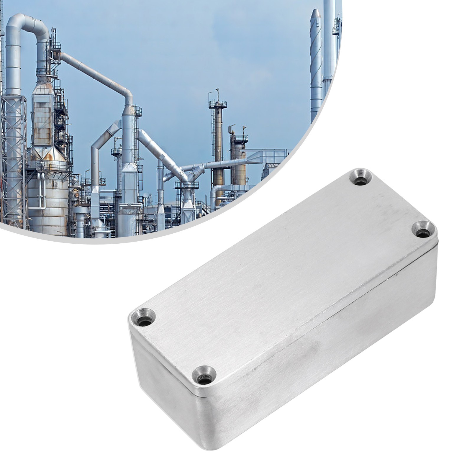 Silver Aluminum Box for Electric Instruments Industrial Metal Enclosure