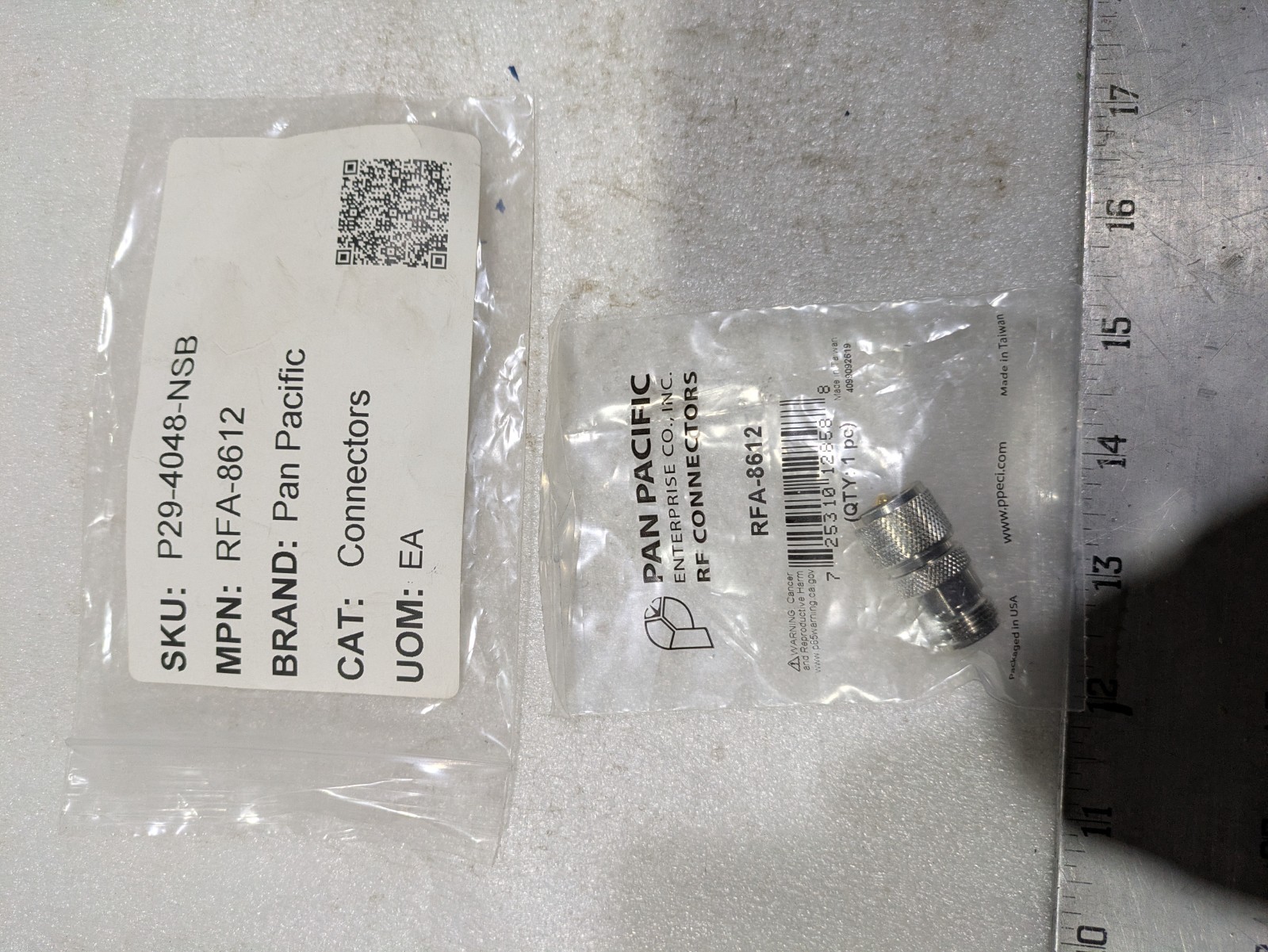 PAN PACIFIC RF CONNECTOR RFA-8612