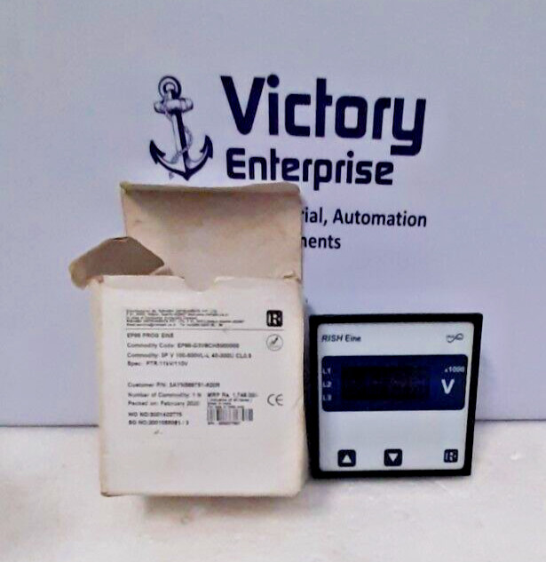 Rishabh Rish Eine 3V Voltage DPM P/N: 3AYN569751-620R Input 100-500 VL-L