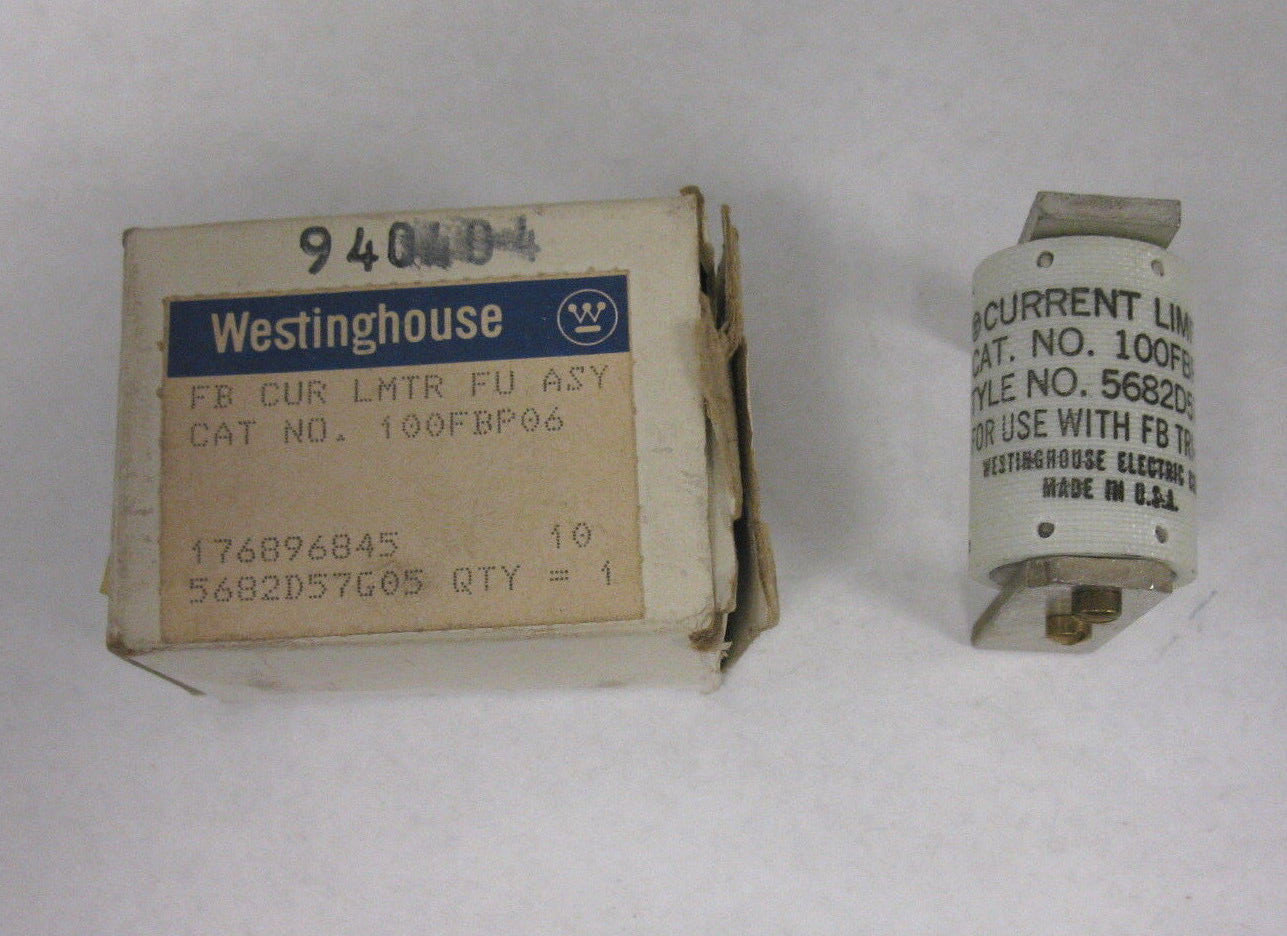 Westinghouse 5682D57G05 Current Limiting Fuse Assembly 100FBP06