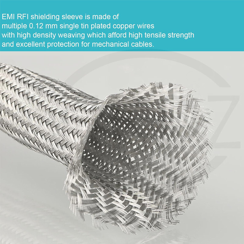 Flat Shield Braided Ground Strap Grounding Tinned Copper Braid Width 4mm – 70mm