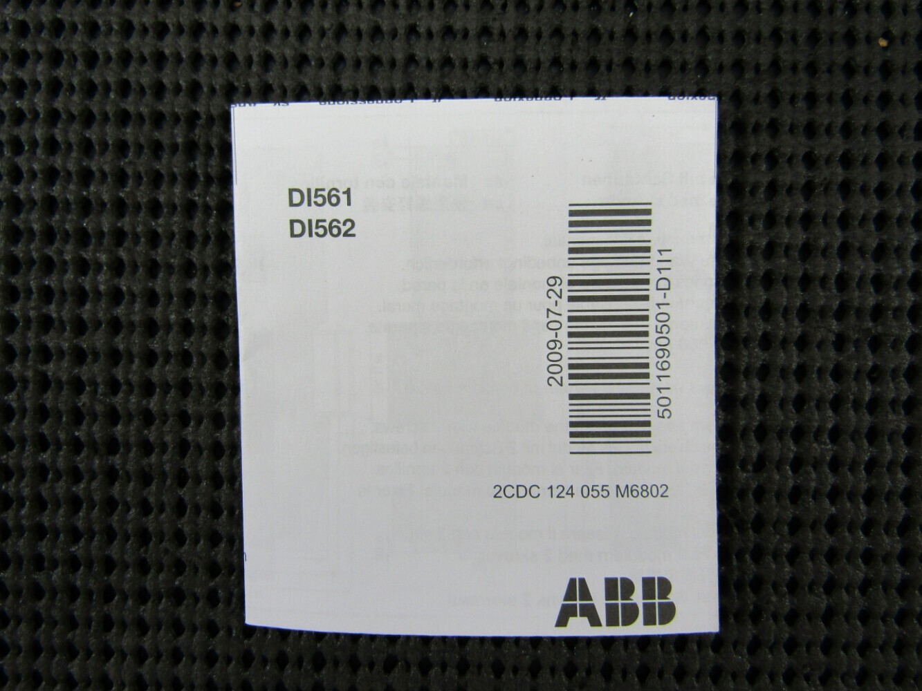 ABB 1TNE968902R2101 Digital Input Module 8DI 24VDC 1-Wire 1.6W DI561 A1