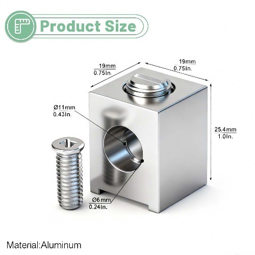 Neutral Lug Kit Circuit Breaker Ground Lugs Aluminum Ground Number of Items: 4
