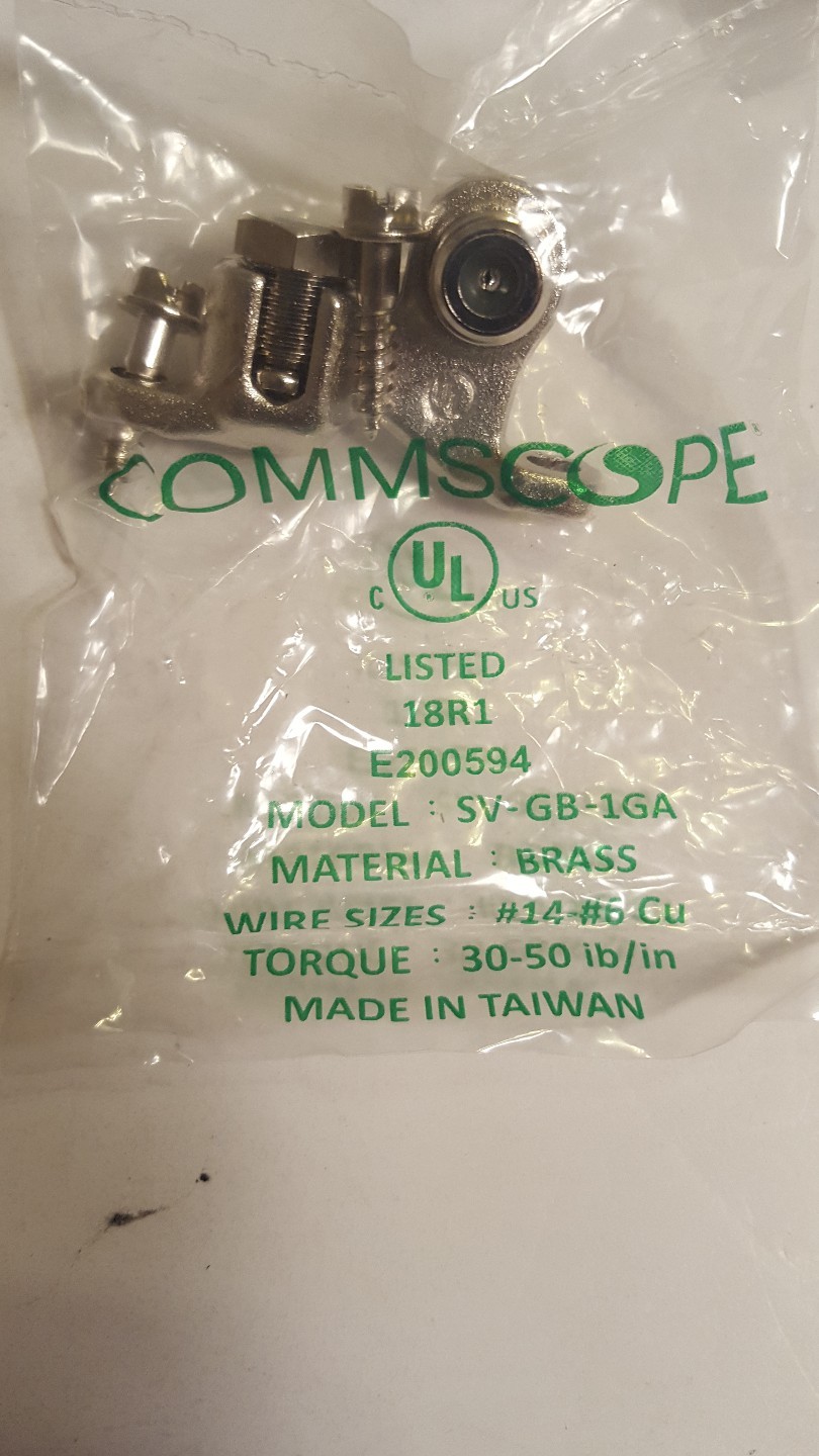 Commscope Ground Block Brass 1 GHz SVGB1GA PACK OF 50