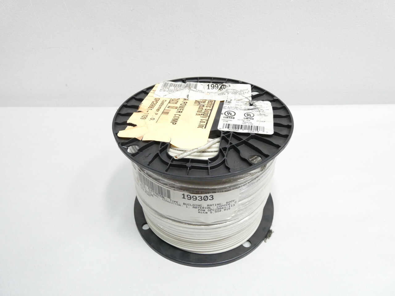 Southwire E51583F White Machine Tool Wire 12awg 500ft 600v-ac