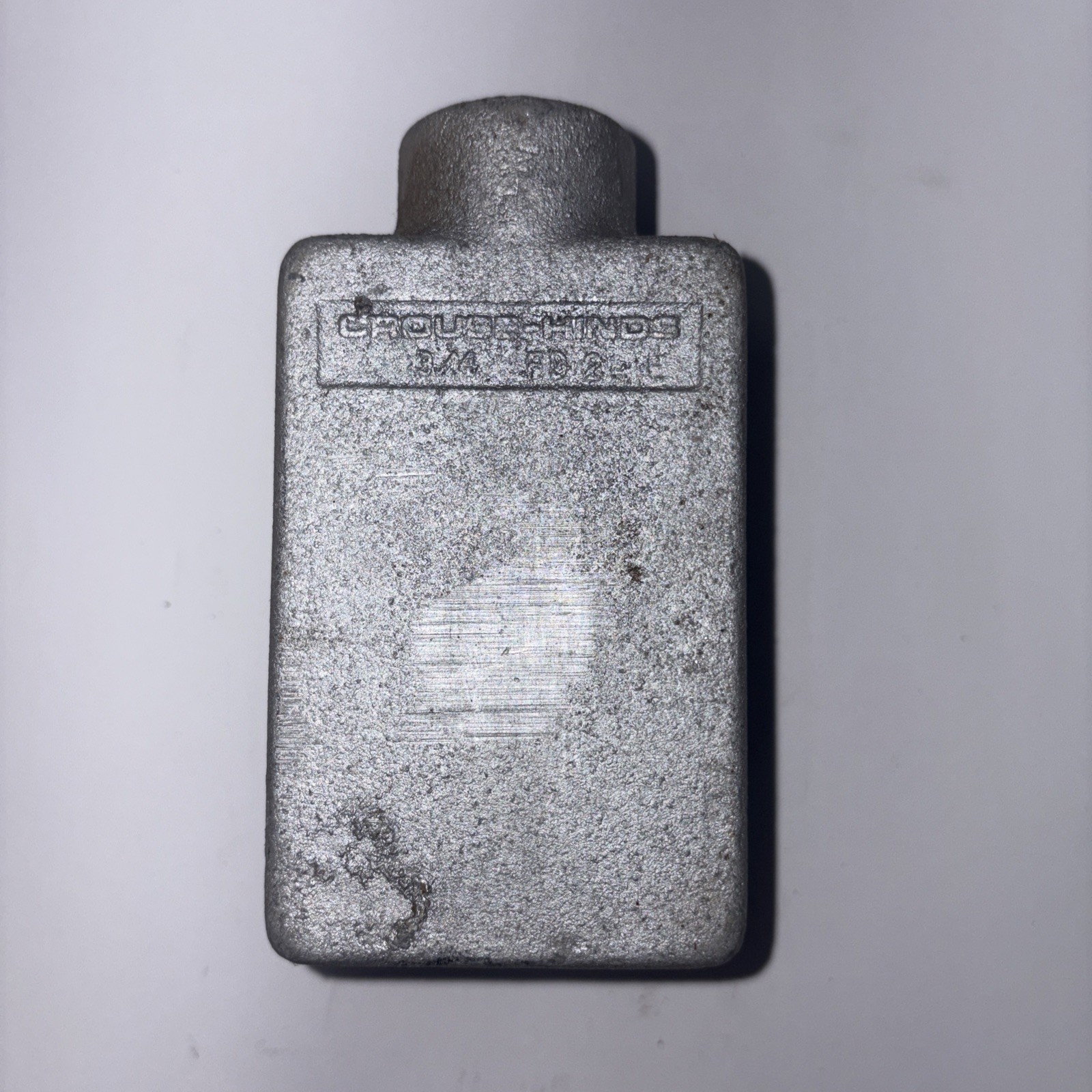 Crouse-Hinds FD2 Cast Device Box, 1-Gang, 3/4″ NPT(F), Iron, Deep Box, NOS