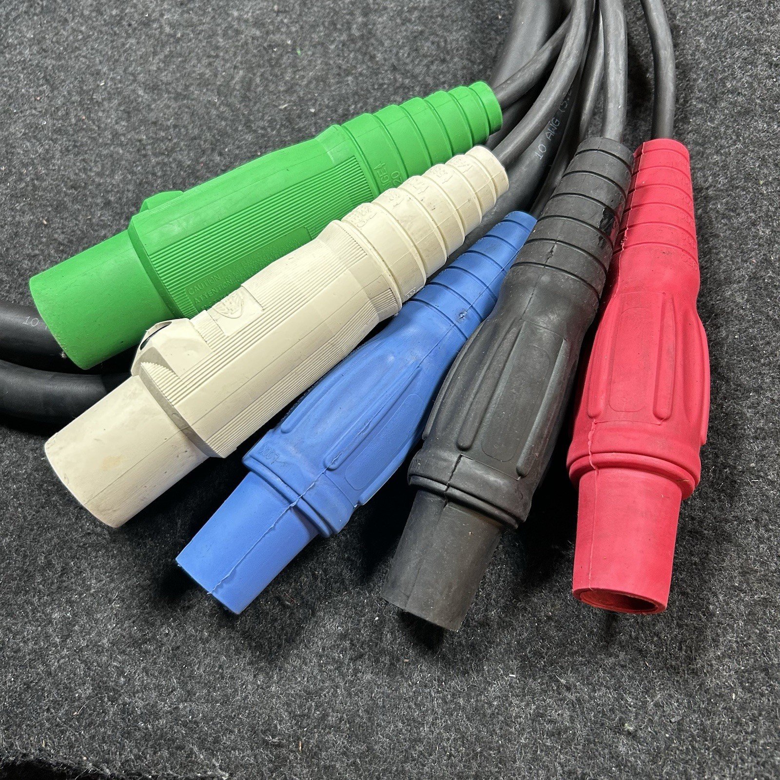 10 FT L21-30 Male To 5 Camlock 2 Male 3 Female Breakout Cable Adapter 600V
