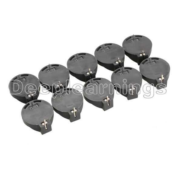 10PCS CR2025 CR2032 3V Button Coin Cell Battery Socket Holder Box Case ROHS NEW