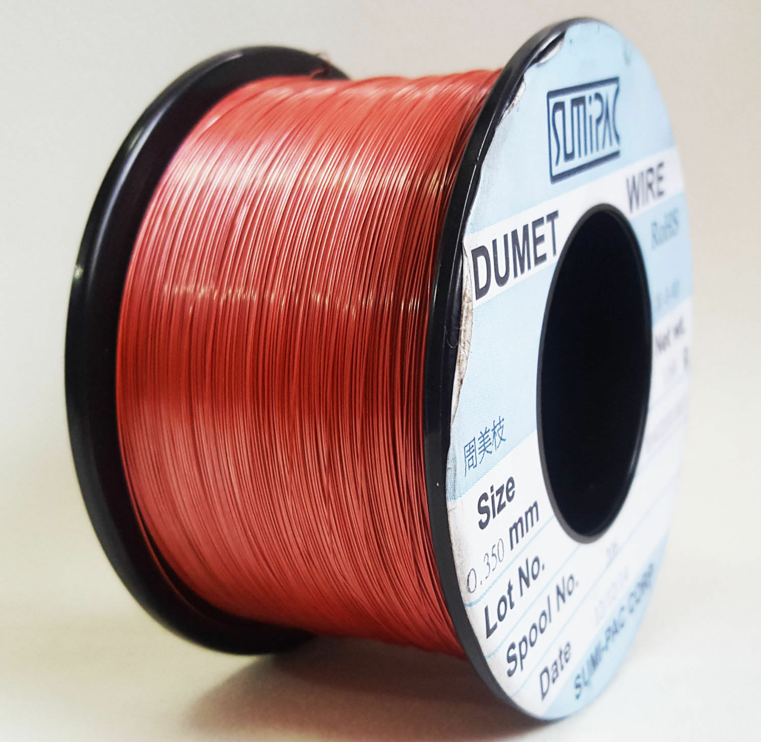 Sumipac Dumet Wire, Glass-to-Metal Seal 0.350MM For Lamp