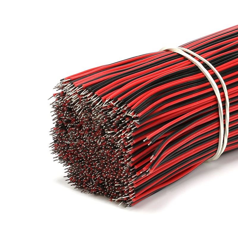 8/15cm Double Head Tinned Electronic Jumper Cable Welding Wire 24AWG Red & Black