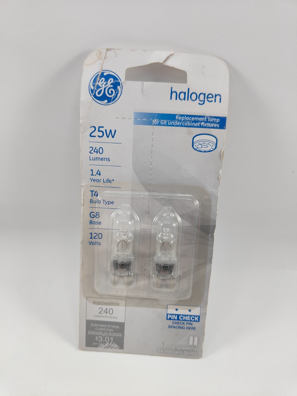 25-Watt T4 Quartz Halogen Light Bulbs, 2-Pk. 97664