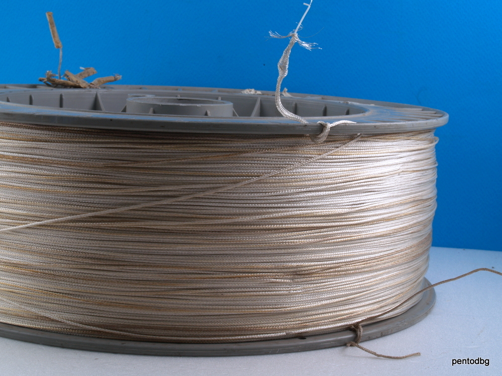 10m 1X0.09mm2 28 AWG SILVER PLATED SHIELDED TEFLON CABLE ET2807 ST1 HABIA