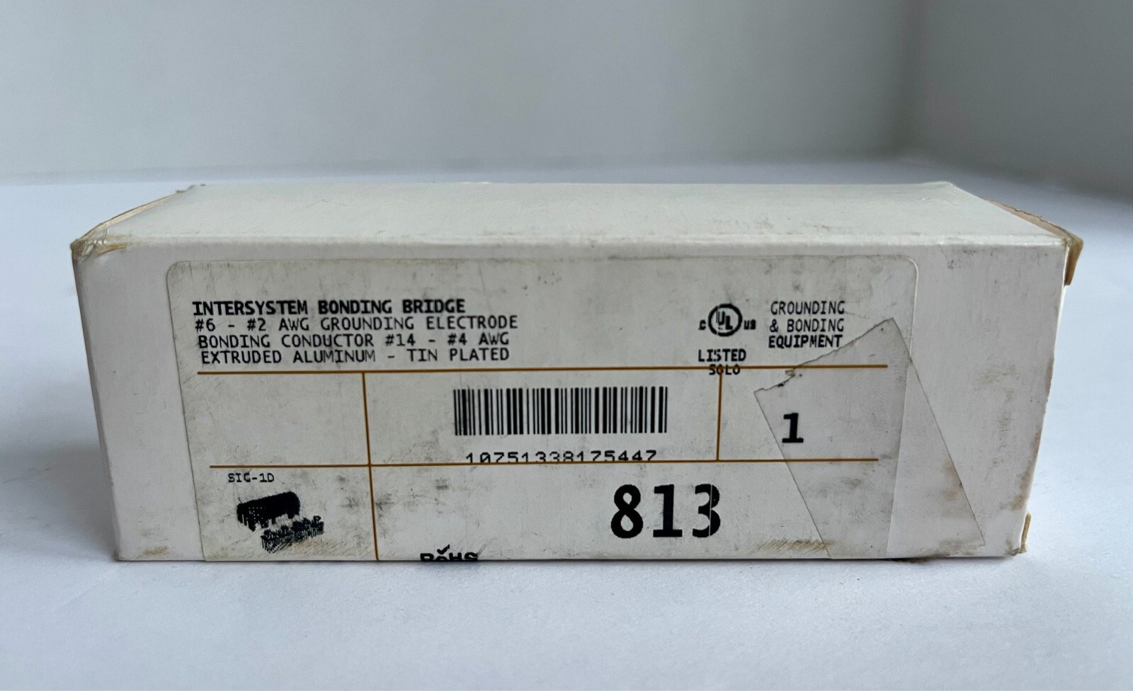 Topaz 813 #6-#2 Intersystem Bonding Bridge AWG Grounding Electrode Copper