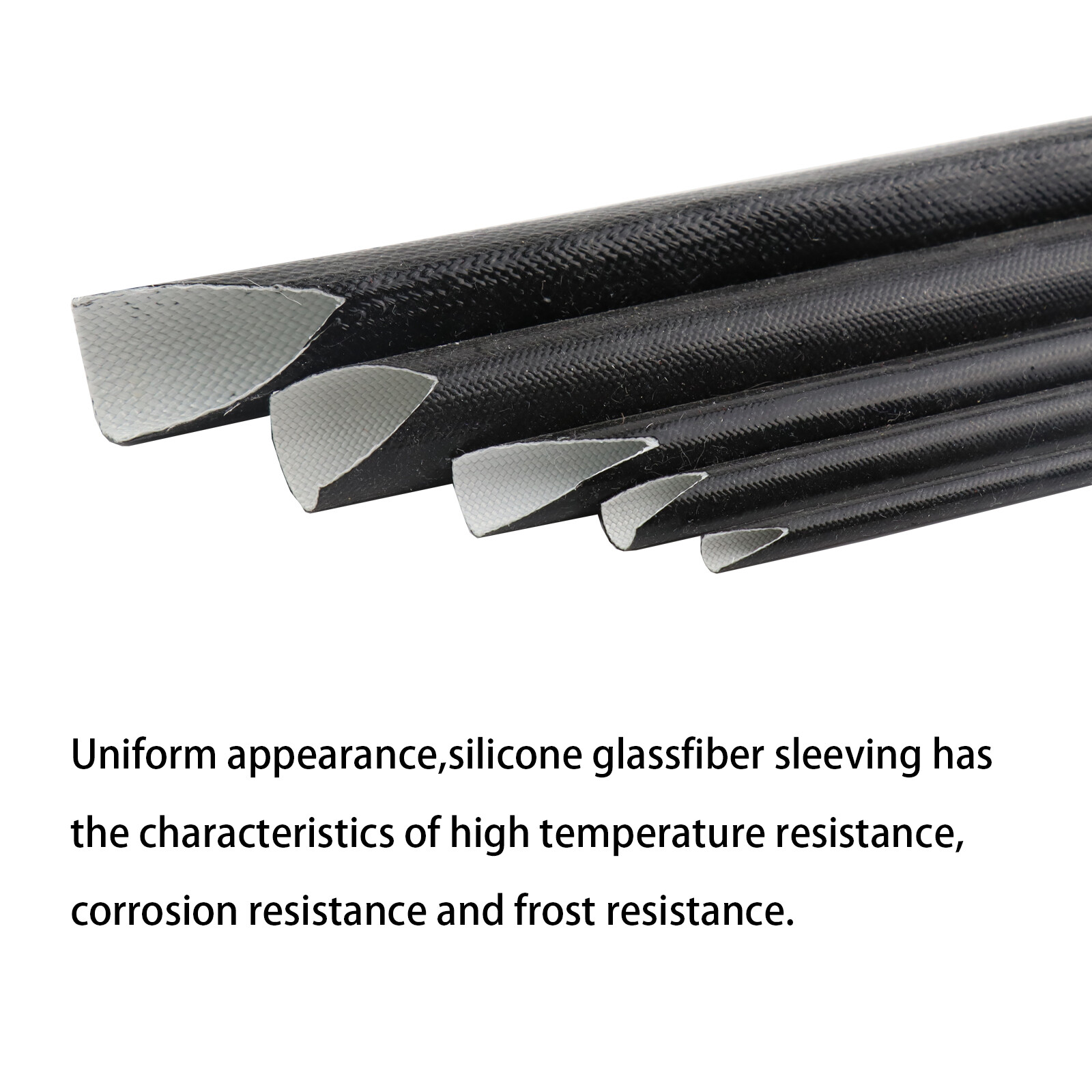 Fiberglass Sleeve Electric Wire Insulation Heat Resistant Wire Silicone Wrap Lot