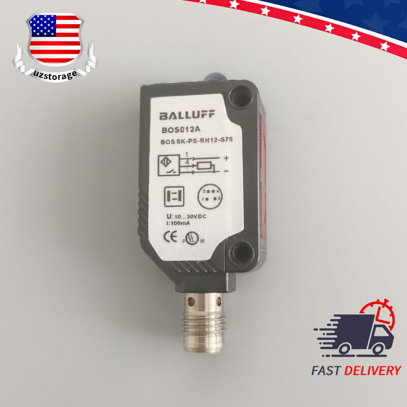 For BALLUFF BOS012A BOS 5K-PS-RH12-S75 Photoelectric Sensor 10-30V PNP 20-200mm