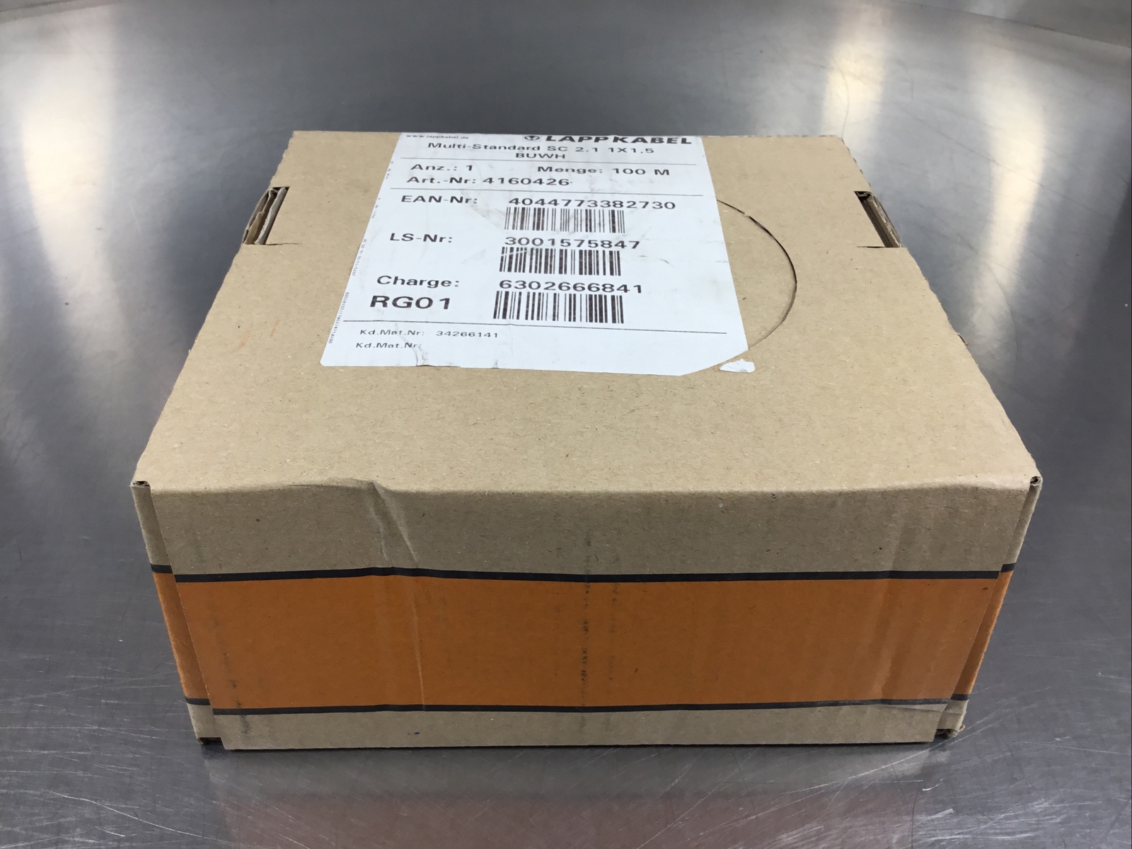 Lapp Kabel X07V-K 1X1.5 TINNED BLUE-WHITE Wire 6B-1