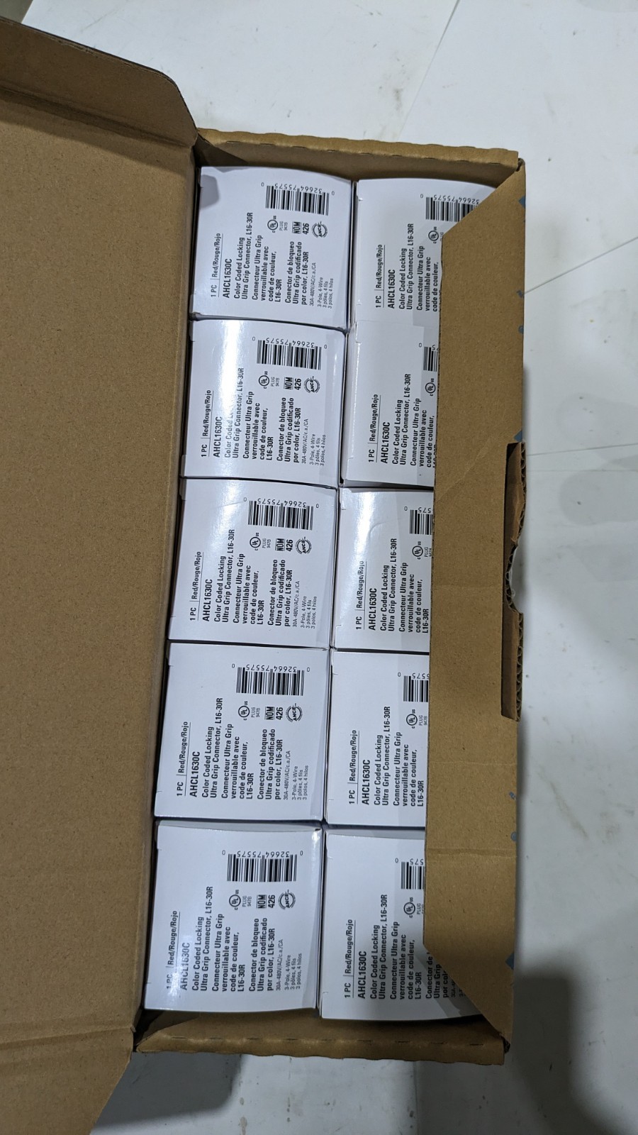 Cooper AHCL1630C Color locking L16-30R Connector receptICLE 30 Amp … EACH