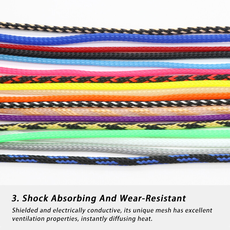 14mm Width Coloured PET Expandable Braid Sleeving Cable Wire Sleeve Sheath Dense