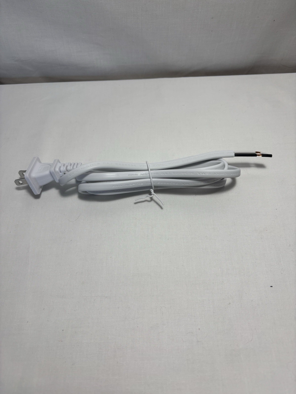 Lot of 5 New Replacement Electrical Cords for Lamps or Other Electric Items