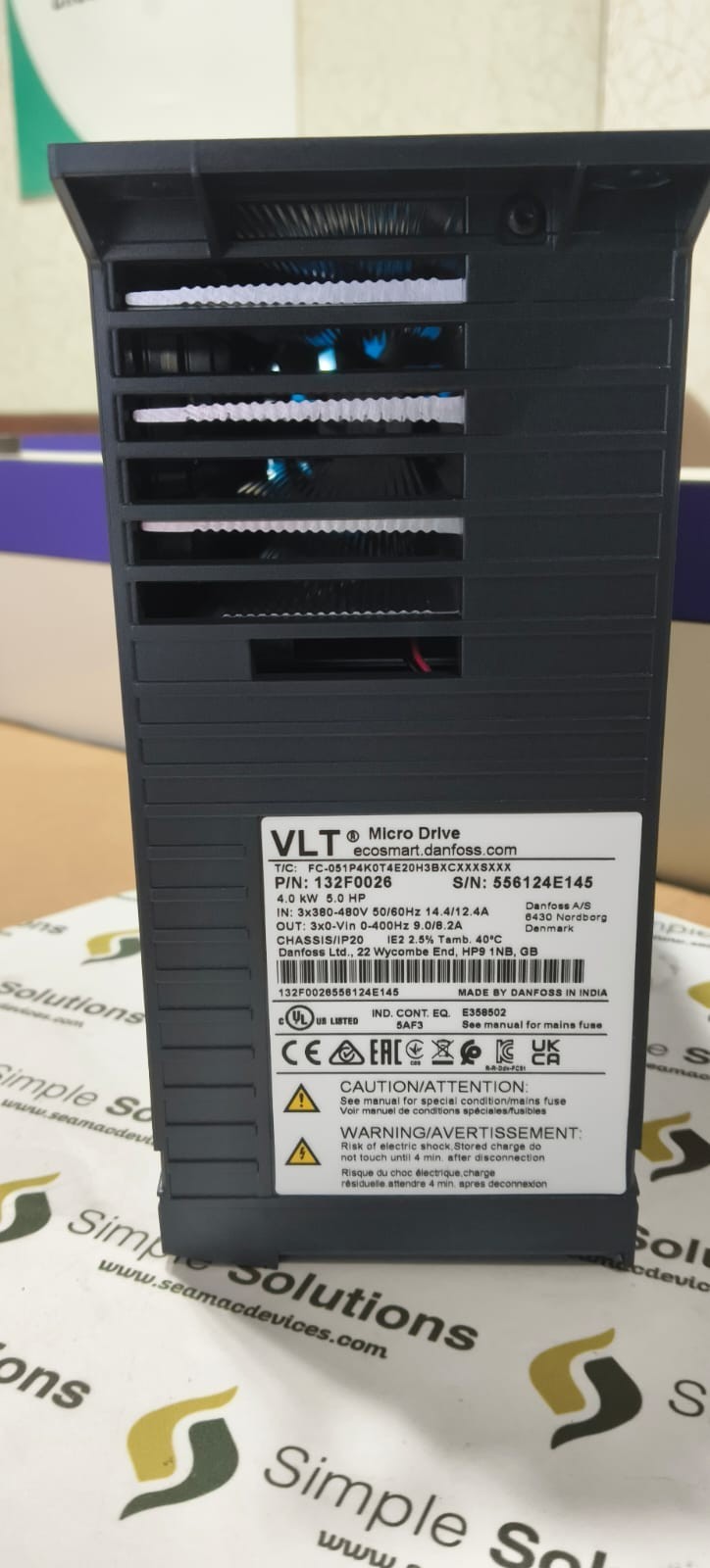 1PC-Danfoss 132F0026 FC-051P4K0T4E20H3BXCXXXSXXX 4KW/ Micro Drive-NEW