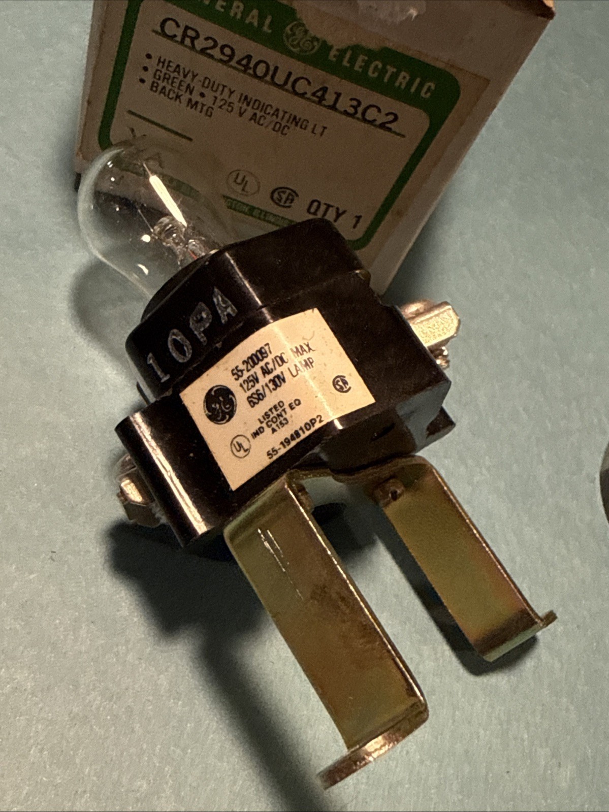 GENERAL ELECTRIC CR2940UC413C2 Heavy Duty Indicator Light Green 125 V AC/DC￼