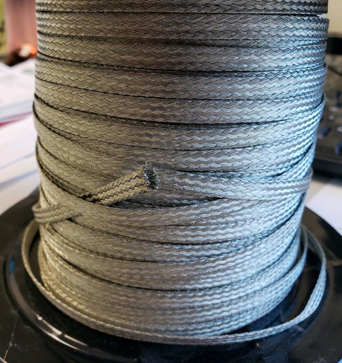 1/4″ Braided Grounding Strap Tubular Flat Tinned Copper Wire Sold by Foot