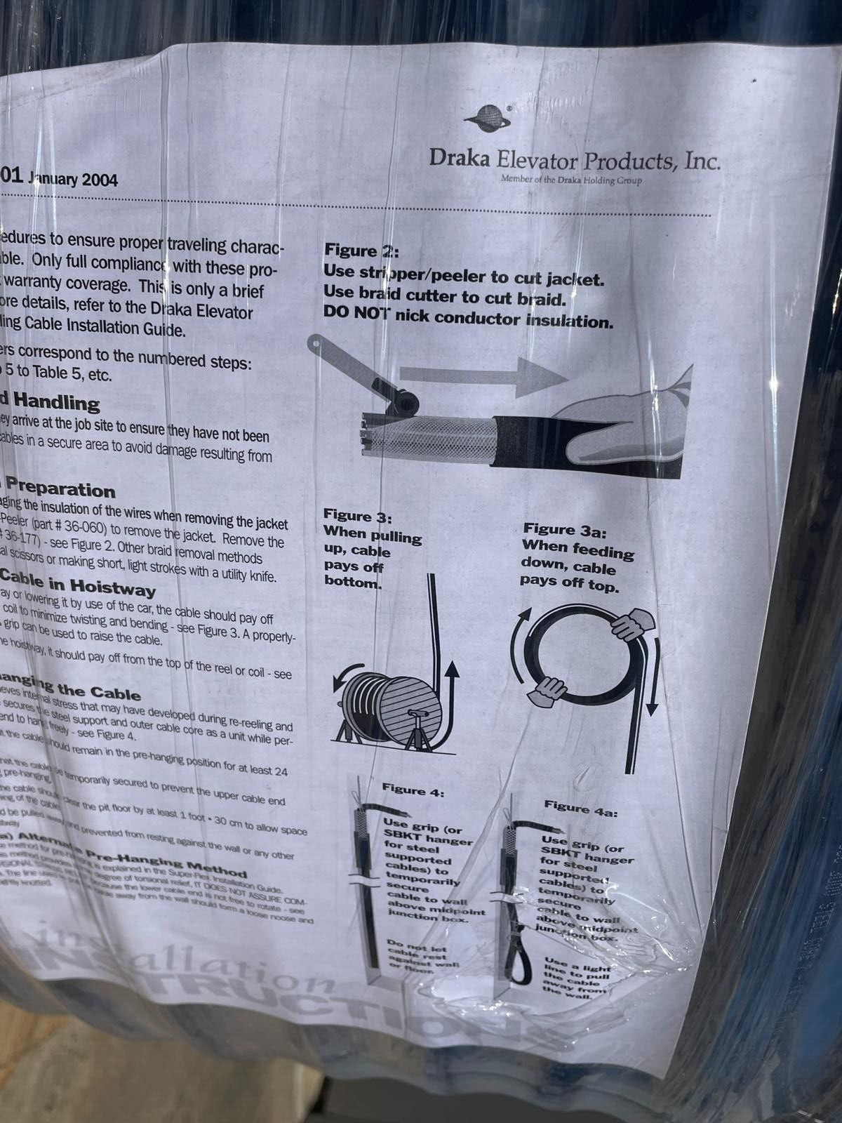 Prysmian Draka Elevator 18-X61-13 Super-Flex Traveling Cable Type ETT/300V