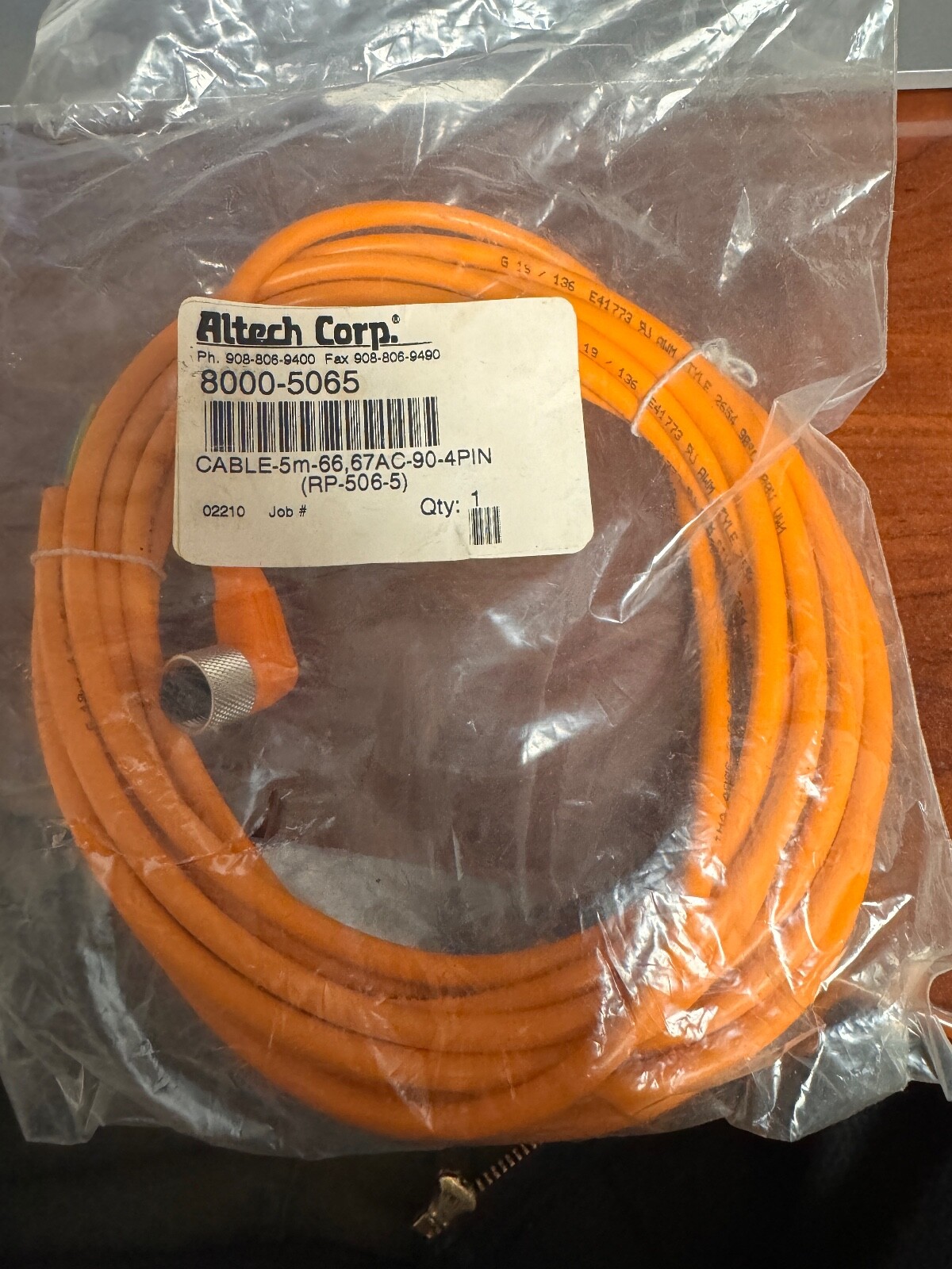 ALTECH CORP. 8000-5065 CABLE 5M