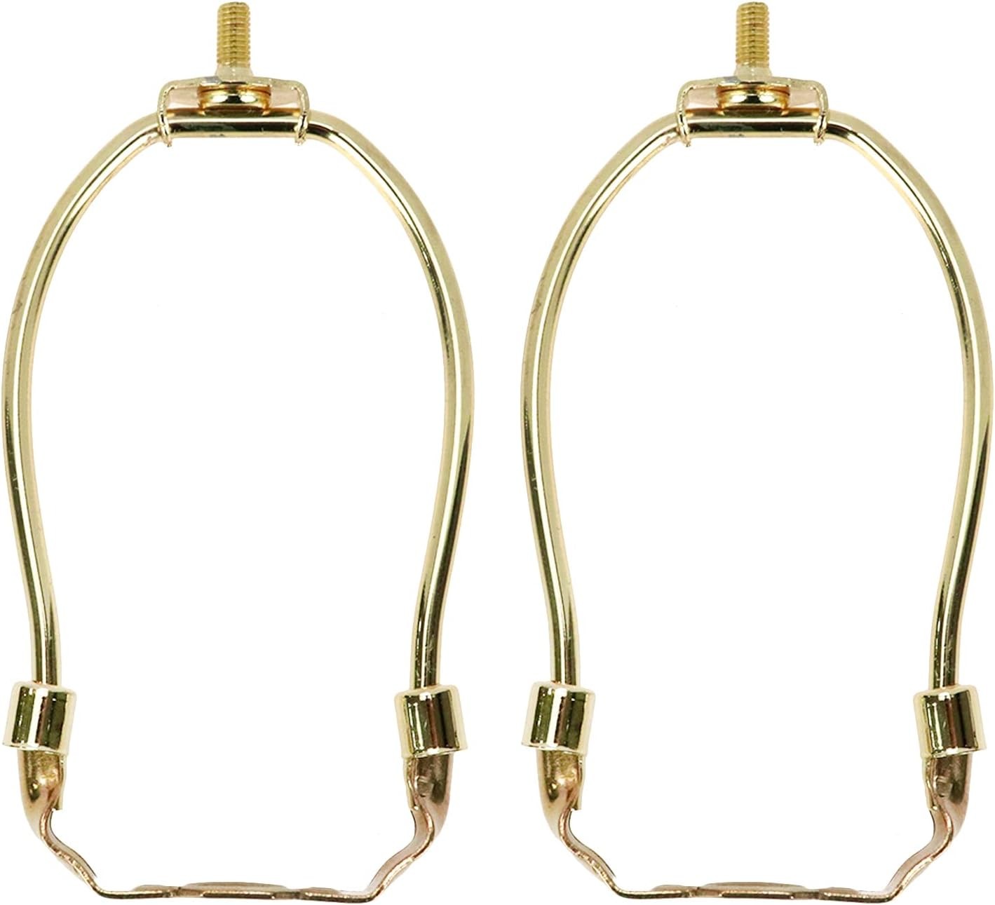 5 Inch Small Lamp Harp Fitter Mini Lamp Shades Polished Brass No Finial Harp