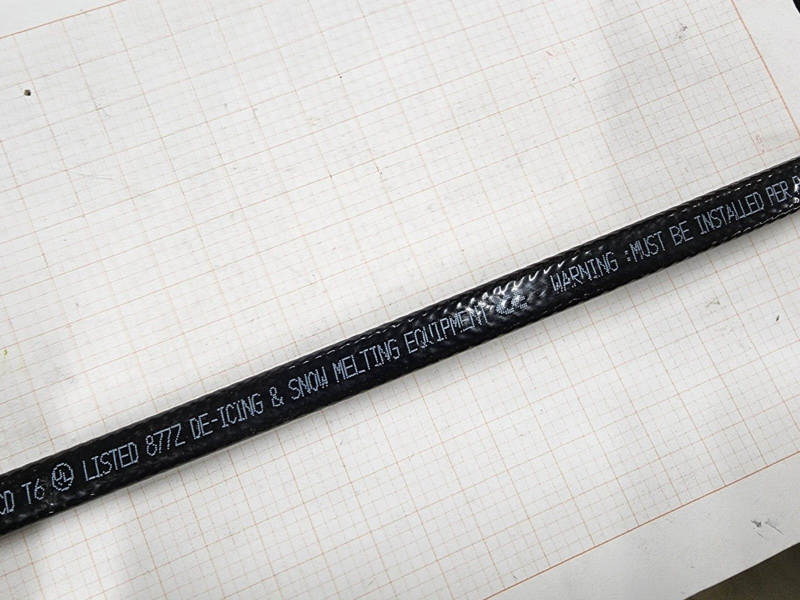 Raychem GM-1XT Icestop Self-Regulating Heating Cable 12 Watts/Ft 120V /1ft