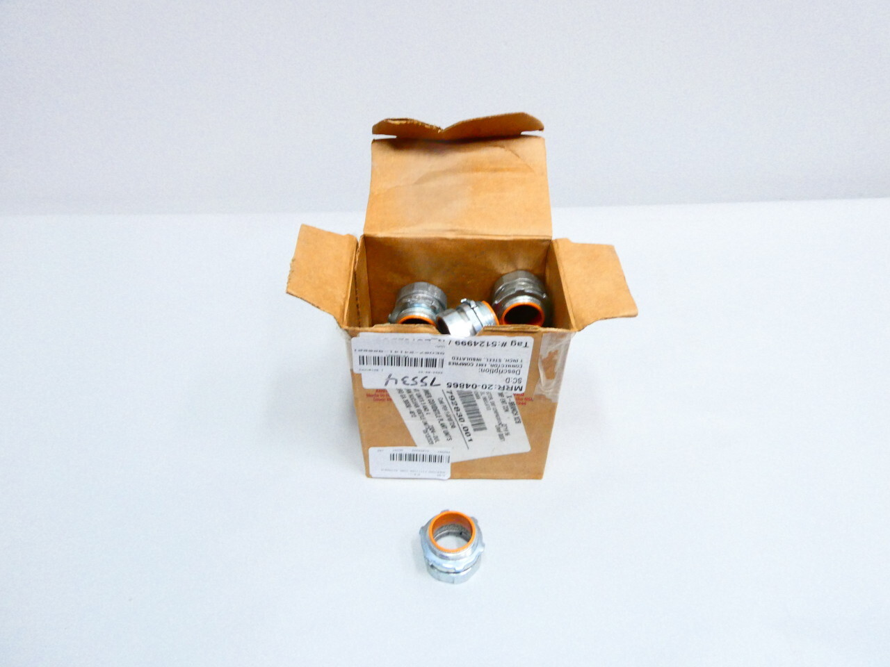 Box Of 20 American Fittings Corp EC752BUS 1in Emt Compression Connector