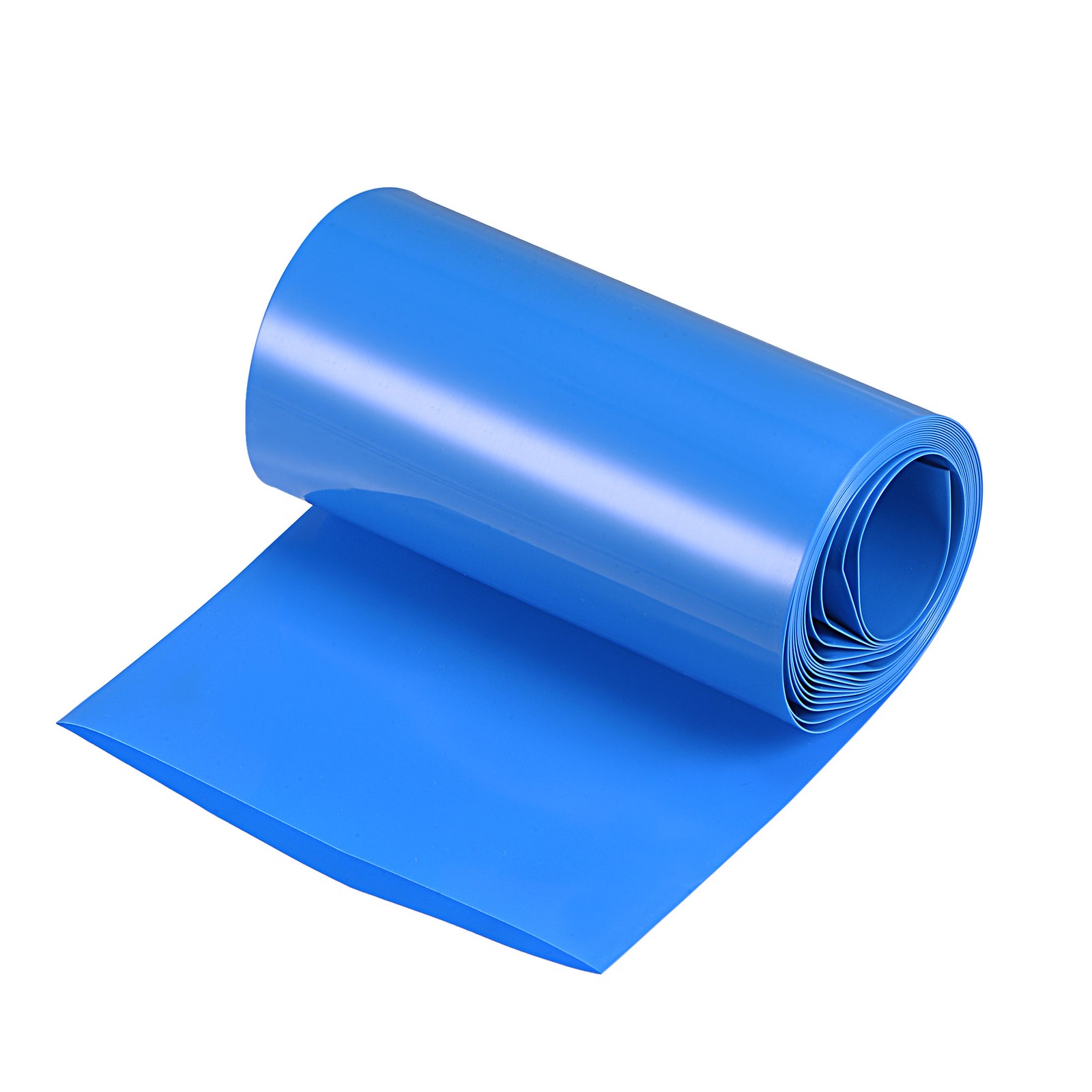 Battery Wrap Heat Shrink Tubing 63mm Dia 100mm Flat 2m Blue