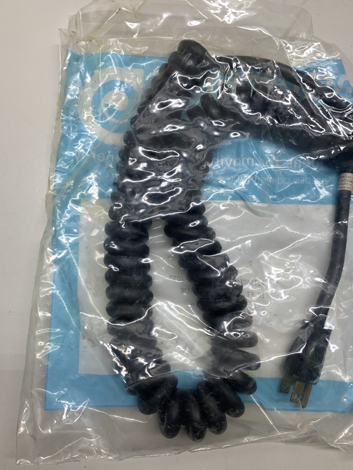 Belden 17449-S Retractile Replacement Cord 12Ft New NOS 16-3 Sjo Neoprene