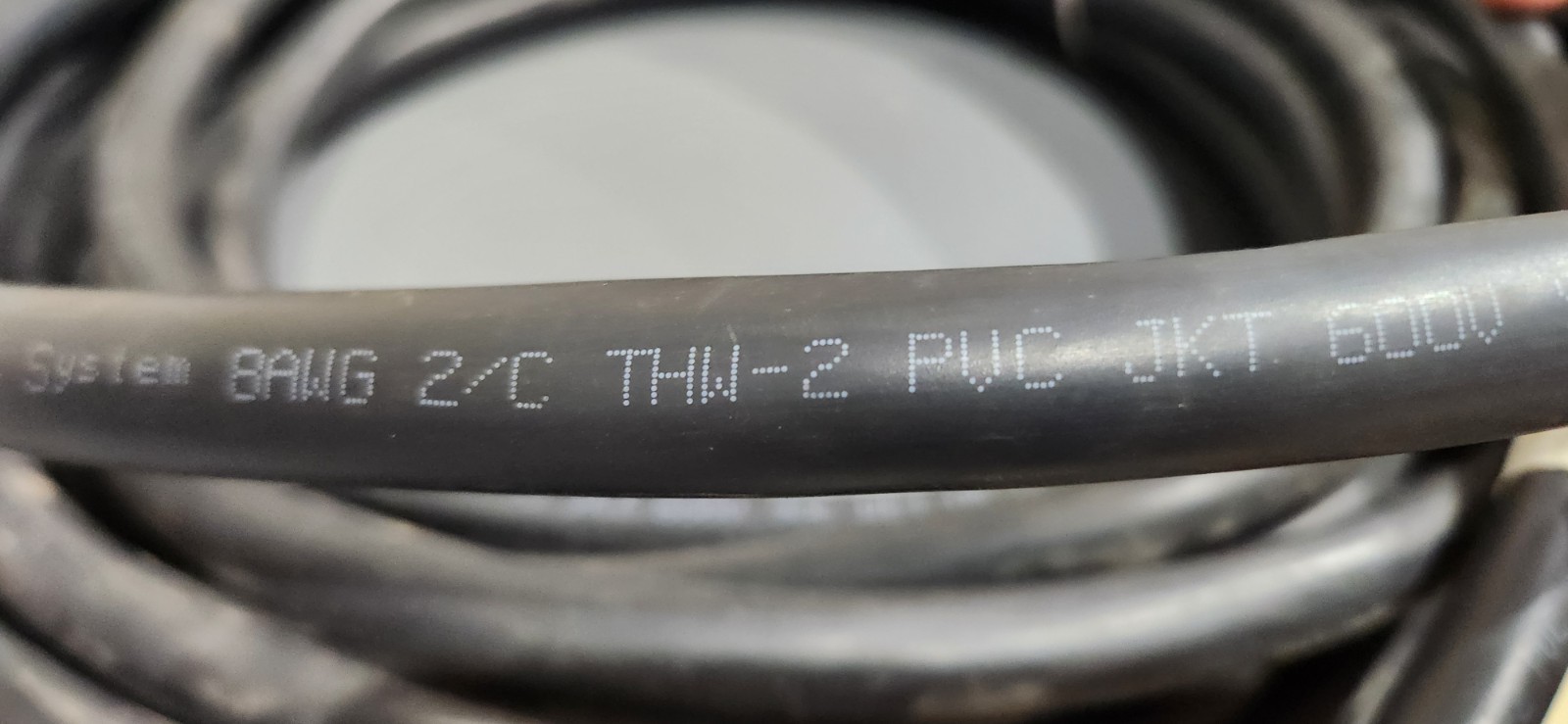 NEW Power Cable 8 AWG 2C THHW Red & Black Wire 8/2 Insulated Flexible 600V