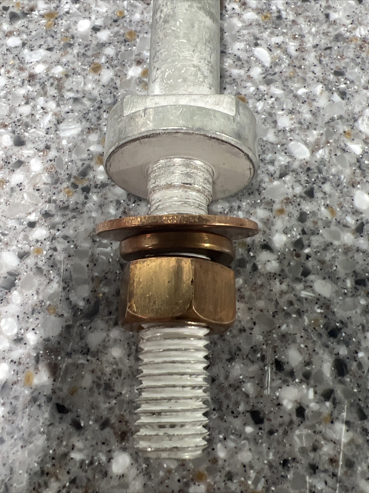 Tin-Plated Copper Grounding Stud Macleanpower 03-M-015