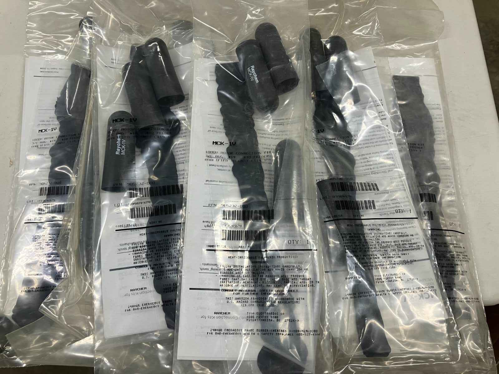 (LOT OF 12) Raychem MCK-1V 1000V Motor Connection Kit Brand New
