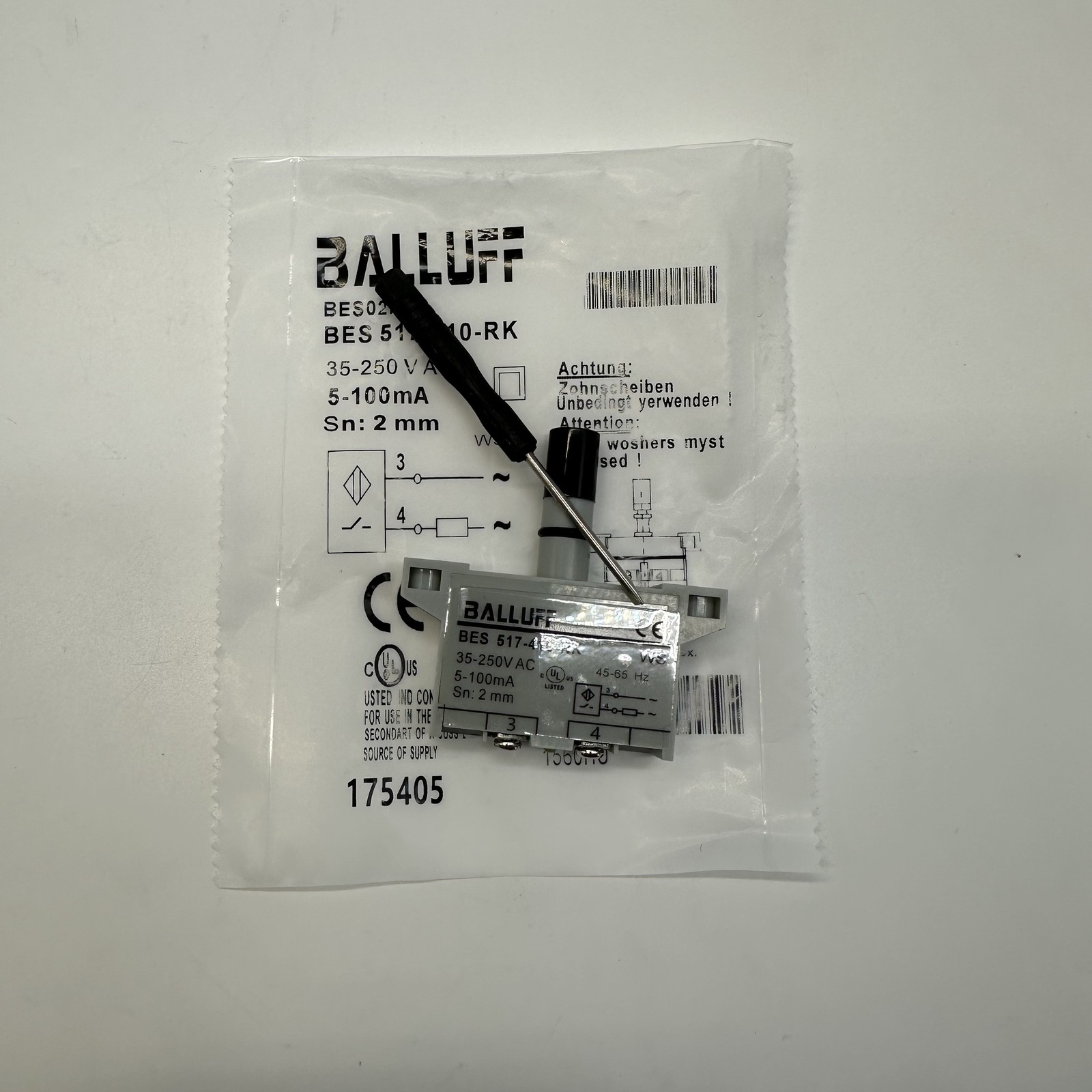 BES02MW BES 517-410-RK Inductive Proximity Sensor 35-250VAC Fit For Balluff